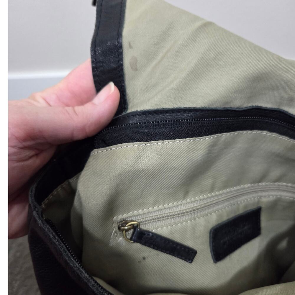 American Leather Co Black Leather Backpack Purse - Picture 16 of 16